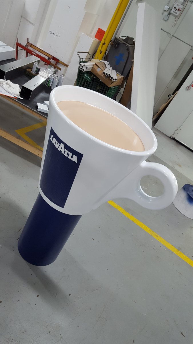 BrianKlymDDS's tweet image. RT@BrittenInc: Coffee is always a good idea! We collaborated with @TEAMenterprises on this 3' tall cup of #espresso for @Lavazza's events. It turned out beautifully!

#Foam3D #customfoamsculptures #epsfoam #glossfinish #italiancoffee #espressocup #vivalavazza #coffeelovers