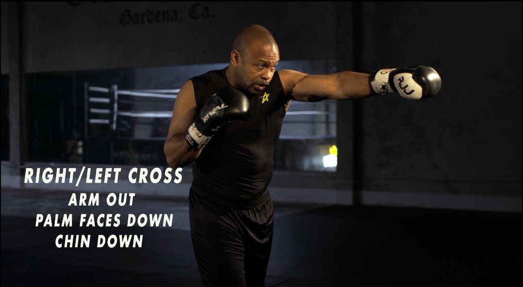 StarVizn's tweet photo. Whether you throw it right hand or from a southpaw stance, jabs stay the same: Arm fully extended, palm facing down, chin down @therealroyjones learn boxing/conditioning from the champ >>>>>>>>>> https://t.co/FN22WdNQ0O. #jab #leftjab #rigtcross #leftcross #rightjab #RJJ #boxing https://t.co/MBEkDR1IXn