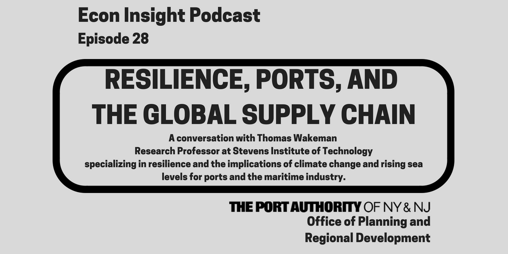 What have we learned from Superstorm Sandy related to the resiliency of the regions Ports? What more can be done to integrate resilience into our ports, supply chains, &amp; infrastructure?  In Episode 28 of our Econ Insight podcast, our economists discuss. 🎧 ow.ly/d9DJ30kyixE