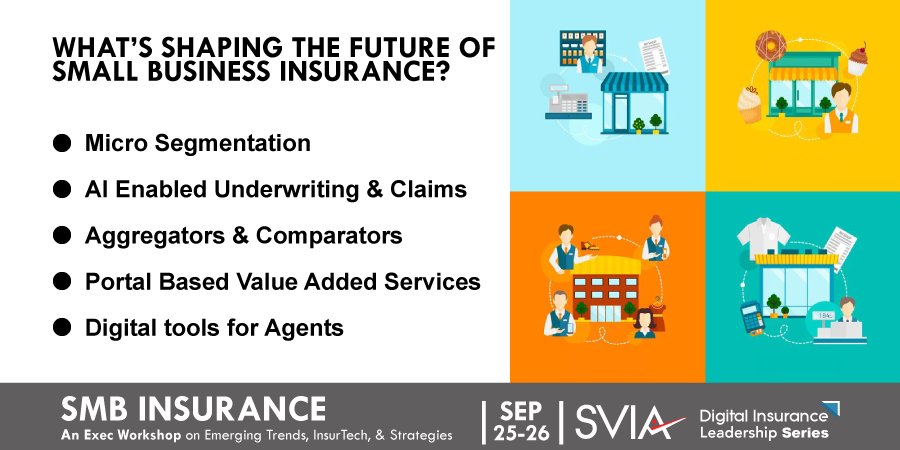 SVIAccelerator's tweet image. The Future of SMB Insurance: Strategies, Technologies, &amp;amp; Business Models, Join Us. Register Here ow.ly/szLm30kyj5A | #SMB #Insurance #SMBInsurance #InsurTech #BusinessModels