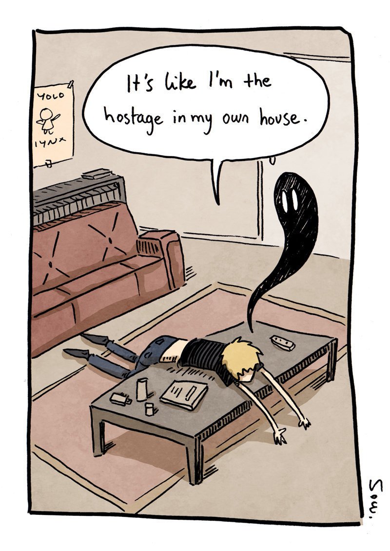 CharitySANE's tweet image. #Depression can make us feel trapped in our surroundings as well as in our minds. Another relative image by @sow_ay.