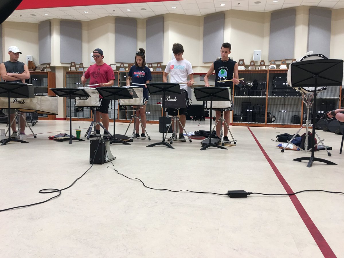 drumline_bchs's tweet photo. Awesome first day so far! #BCDrumline #DutDutDut #BCBand #DayOne https://t.co/ZY06NkLVxR