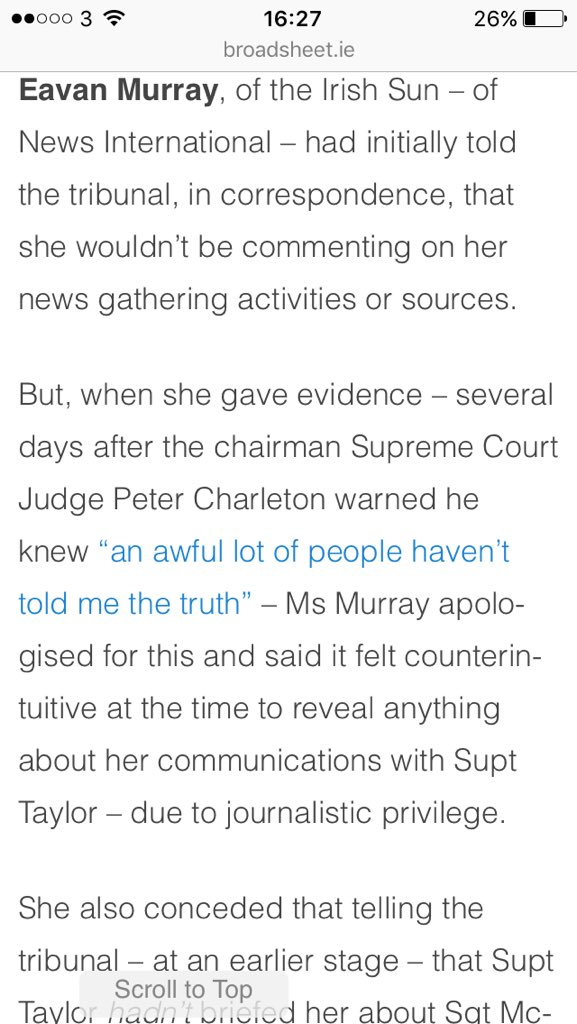 duzBme's tweet photo. @broadsheet_ie #DisclosuresTribunal
Hacks hiding behind Journalistic Privilege. But Supt Dave Taylor has waived his privilege and CAN be named?
How is Mick the hack (who has form, contacting ppl on FB) getting on with that "short statement"? #CharletonTribunal @CianOConcubhair @vincentbrowne https://t.co/8FXf4yUTpD
