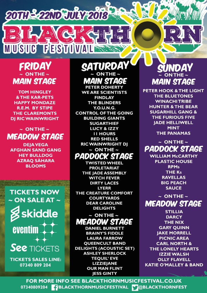 BlackthornFest's tweet photo. Updated Lineup &amp; Day Split Poster 

Please use these now &amp; Thank You for all the top support we have been having over the last week. https://t.co/pUZ28Yu9Ny
