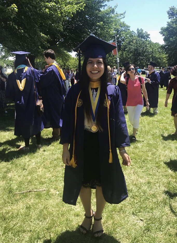 So proud of Kyomi Tamashiro Orrego on her graduation from <a href="/DrexelUniv/">Drexel University</a> this weekend. Kyomi joined our lab as a S.T.A.R. student and stayed on for her Co-Op. She is #coauthor on 2 #manuscripts from her work. #goingplaces #undergraduateresearch #CoAS #classof2018 #proudlab #painpal