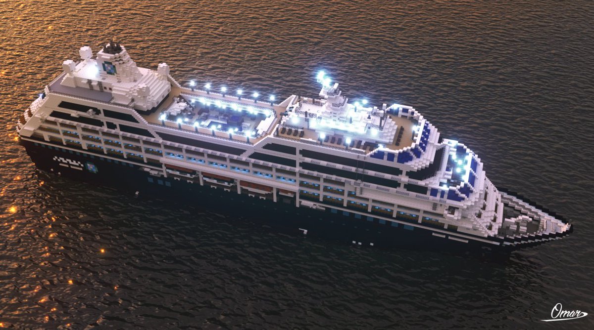 Minecraft's tweet photo. NEW on https://t.co/BJdLbjKvDw - Ocean Cruising! All aboard this luxury liner build!
https://t.co/fQod5008U8 https://t.co/I8uRG6Q8KS