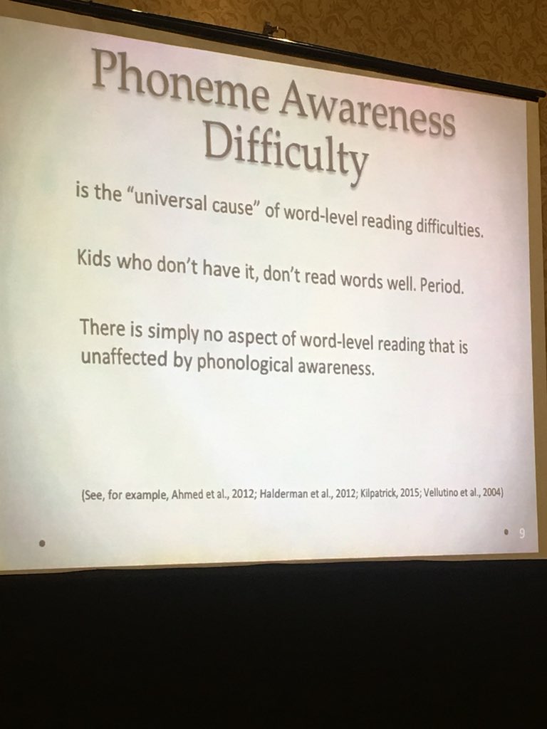 HilbertLamphier's tweet photo. #GWAEAlit The key to reading success is based on phoneme awareness!! Are you testing for this deficit? #prairieSE https://t.co/Oe4ADAg58N