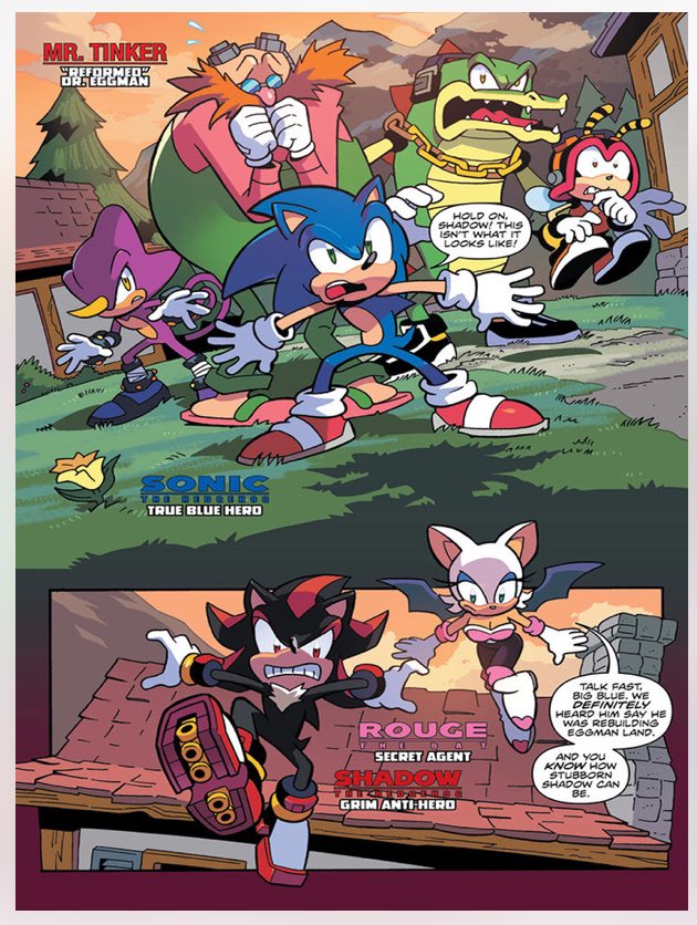 SonicWindBlue's tweet image. The first preview pages of the @IDWPublishing Sonic the Hedgehog Comic Issue #6 are now available. Big thanks to @TheNintenGuru for the hint!