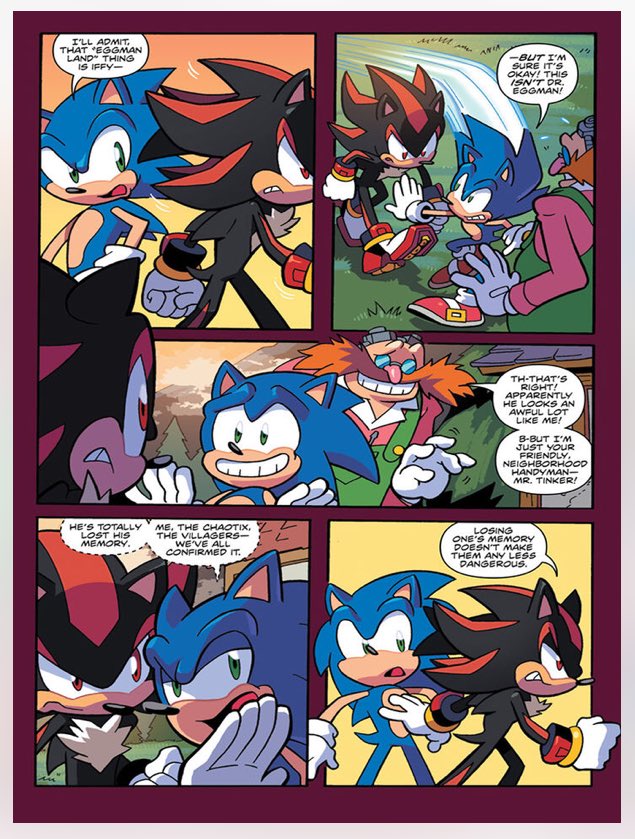 SonicWindBlue's tweet image. The first preview pages of the @IDWPublishing Sonic the Hedgehog Comic Issue #6 are now available. Big thanks to @TheNintenGuru for the hint!