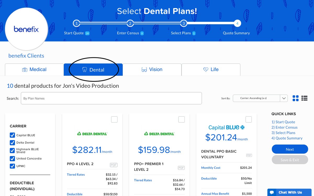 BeneFix_'s tweet photo. Did you know benefix now has Ancillary products on the platform?! You can quote dental and vision, too! Start using benefix to manage your small group benefits today! #healthinsurance #dental #vision #insurtech #betterwithbenefix https://t.co/r7kR0WRNDV