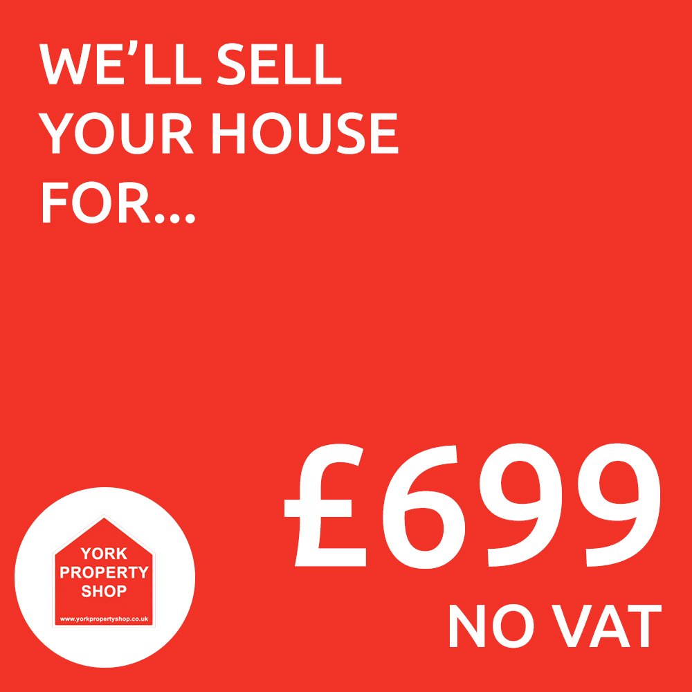 We'll sell your house for £699 with no VAT.
You wont find a better deal in all of Yorkshire!

Call us today on 01904 595009

yorkpropertyshop.co.uk

#York #Yorkshire #CityOfYork #Property #ForSale #EstateAgents #Home #MovingHouse