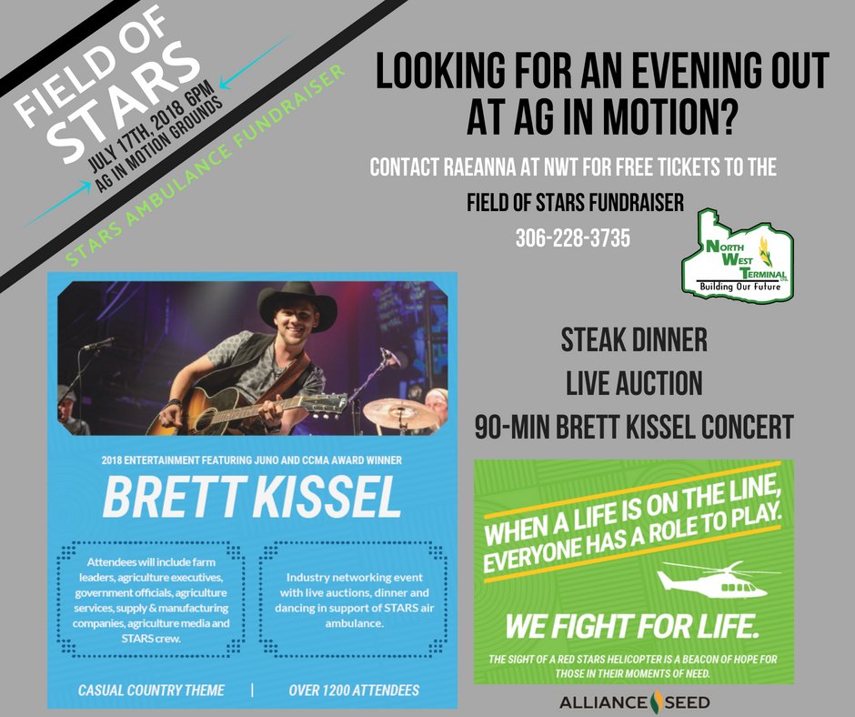 NWTunity's tweet photo. Looking for an evening out at @AginMotion on Tuesday July 17th? Give Raeanna a call for free tickets! #steaksupper #liveauction #brettkisselconcert https://t.co/SwedGa4wYk