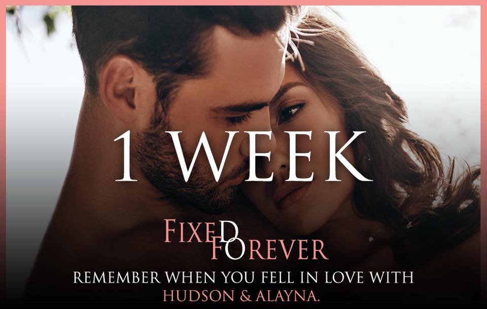 Moms_Book_Xscap's tweet photo. ONE WEEK UNTIL THE RETURN OF HUDSON PIERCE IN FIXED FOREVER BY @LaurelinPaige
For book and series info go to: https://t.co/Bnh8MjeBAh
Go to out FB Page to enter a giveaway for a signed PB of FIXED ON YOU: https://t.co/VFFj1jZREM
#FixedForever #HudsonPierce #OneWeek https://t.co/27l0yd1dEu