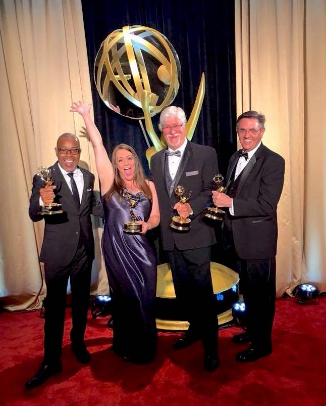 GSUCommDept's tweet photo. In case you haven't heard...WE WON AN EMMY!! Congratulations to @TheRealGSUTV ! We are so excited for this stellar accomplishment and we know this is just one of many more to come! @GSUArtSci @gsusignal @GeorgiaStateU @TheEmmys #thestateway https://t.co/p6Y3sNvc07