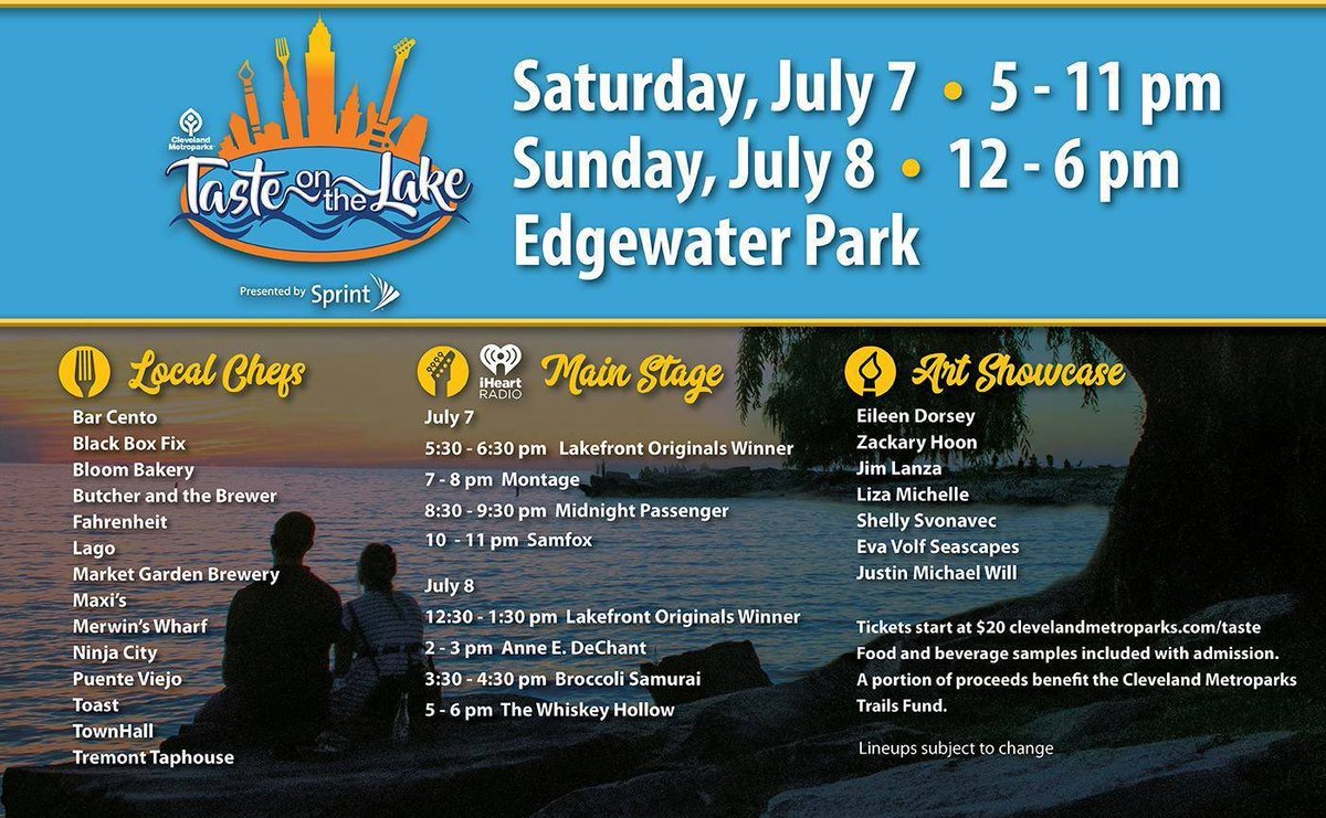 MPChirps's tweet image. Don’t miss us July 7 at 8:30 at Edgewater Park