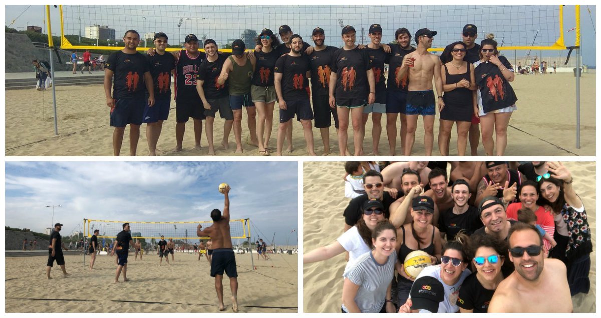 knowmad_mood's tweet photo. ¡Nos gusta compartir los buenos momentos! El pasado viernes 15 de junio tuvo lugar nuestro II Torneo de Voley Playa en Barcelona, donde no sólo participamos en un reto divertido, sino que volvimos a demostrar que la confianza, compromiso y colaboración forman parte de nuestro ADN https://t.co/RvEDiRlVG2