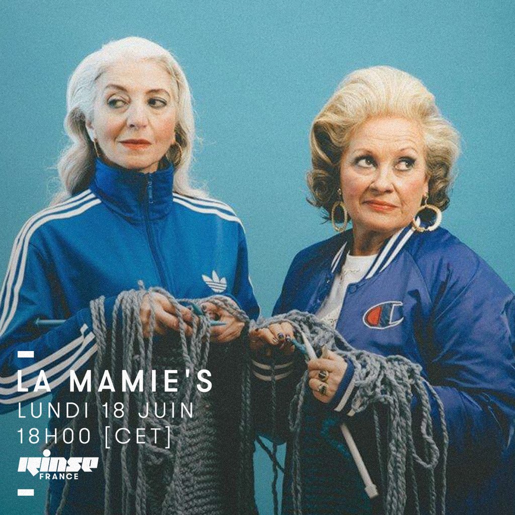 18h ! 
Ils sont chaud bouillants les gars de  <a href="/LaMamies/">La Mamie's</a> sont avec nous jusqu’à 20h ! 🕺🏻
En live sur Facebook ! 
>>> rinse.fr/player 🔒