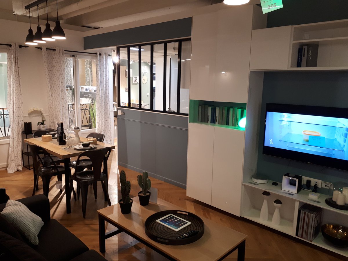 Enki_app's tweet photo. Découvrez l'experience connectée Enki au sein d'un appartement de 52m2 dans le tout nouveau Leroy Merlin Madeleine Paris 9e 🗼#maisonconnectée #smarthome https://t.co/VfMnrx2WL7