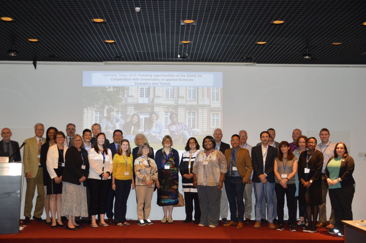 DAAD_Germany's tweet image. North American Universities explore the potential for international cooperation with German Universities of Applied Science. #DAAD welcomes participants from @USC, @Concordia, @UNC, among others. Germany Today tour has started today! @BMBF_Bund #DAADGT