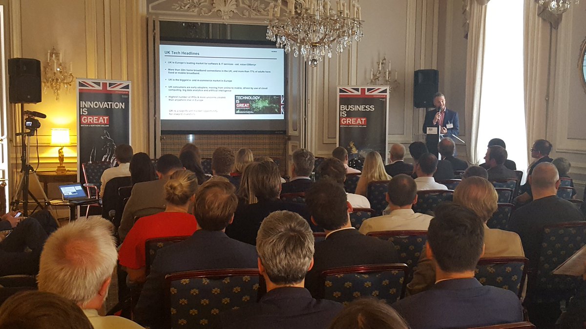 ebslimited's tweet photo. '70% of total UK digital tech investment in 2017 was outside London ' #UKTechNight in Vienna @tradegovukAUT @UKinAustria https://t.co/JTuxMEbsX0