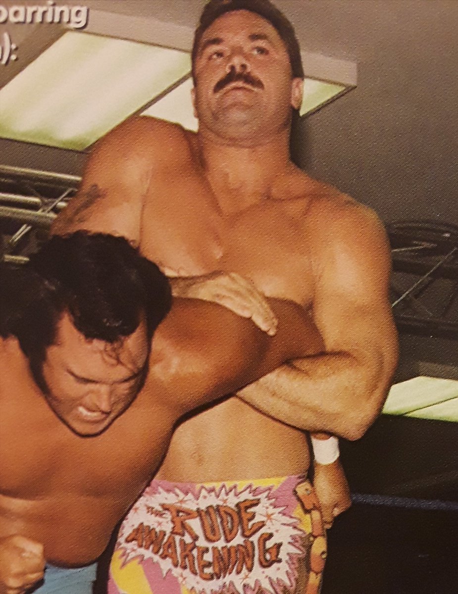 Rasslin' History 101 on Twitter: "Talk about random match-ups:Rick Rude vs Honky Tonk Man.June 5,1991,Brooklyn,New York."Ravishing Rick" and Honky Tonk had a mini-feud in the IWCCW over who was the greatest Intercontinental