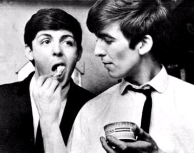 GeorgeHarrison's tweet photo. I’d become friendly with Paul, I remember him coming round to my house and I had this guitar, he had a trumpet. Paul realized he couldn’t sing and play the trumpet at the same time, so then he went off and bought his guitar. #Georgequote
Happy Birthday @PaulMcCartney https://t.co/0FnLspJLWH