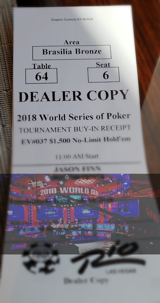 chicagojason's tweet photo. Playing #WSOP37 today. Send all the good vibes this way. #WSOP #poker https://t.co/36NBfUgnCb