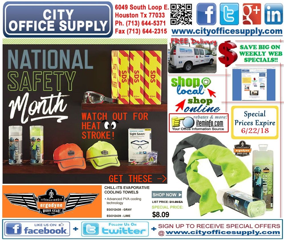 cityos's tweet photo. #MedicalMonday: #HelpStop #HeatStroke with @Ergodyne Chill-Its #Evaporative #CoolingTowels #WeeklyWEBSpecial @ https://t.co/zb4z5RaOwd -> https://t.co/JksN3w5K1T https://t.co/QcQAtDke4k