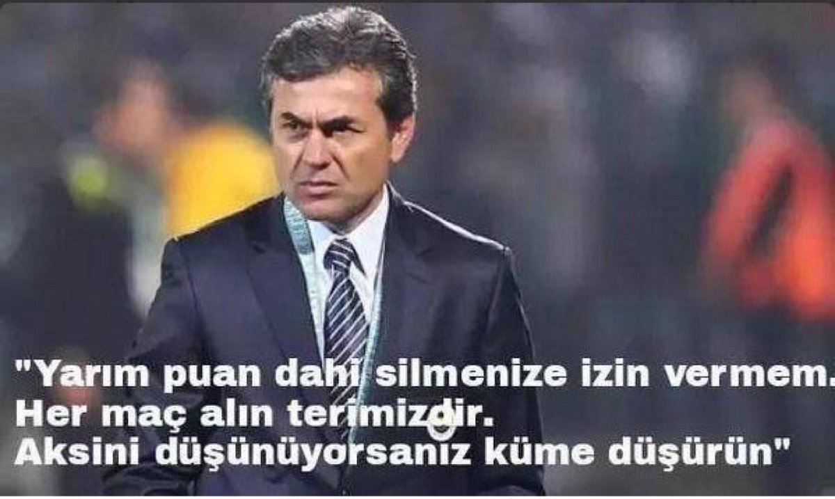 Hakkını helal et kocaman 
Yeri geldi hoca
Yeri geldi futbolcu
Yeri geldi yönetici
Yeri geldi taraftar
Ama sevgili FENERBAHÇE liler senin kıymetini gidince anlıyacaklar