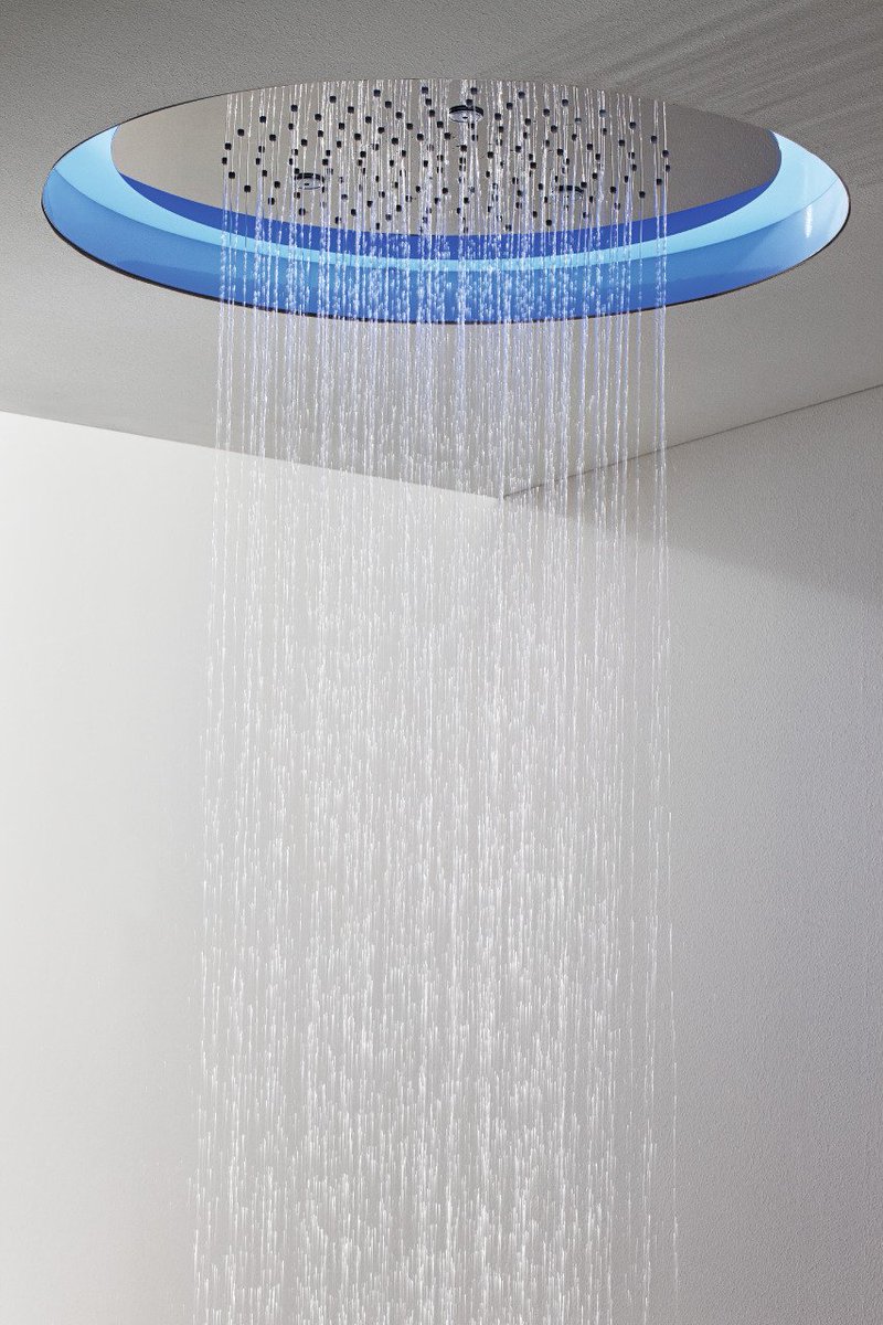 Graff_Designs's tweet photo. As the weather heats up, cool off in one of our Aqua-Sense showers. With various handle options and numerous shower components, Aqua-Sense can deliver a physical and emotional experience. 
https://t.co/SeRoPeB8Mz https://t.co/hSwf82b90K