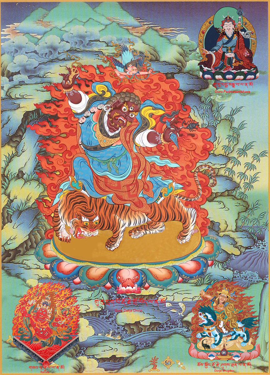 sockwan's tweet photo. Beautiful #thangka of #GuruRinpoche with #DorjeShugden.
#arts
#ancienthistory
#peace
#tibet
#treasure
#travel
#pretty
#mindfulness
#meditation
#dalailama
#tsemtulku https://t.co/ksxbEuj0U4