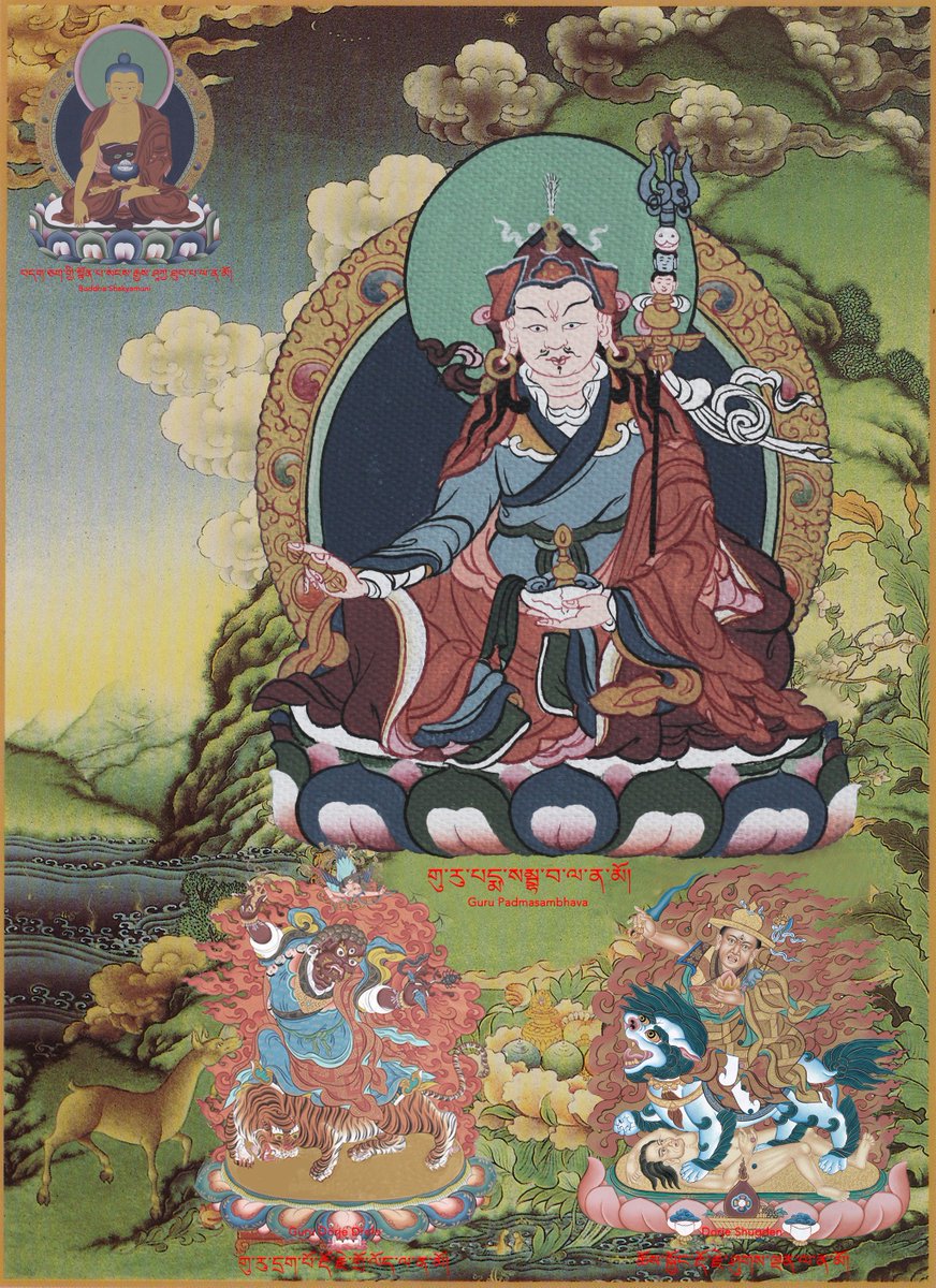 sockwan's tweet photo. Beautiful #thangka of #GuruRinpoche with #DorjeShugden.
#arts
#ancienthistory
#peace
#tibet
#treasure
#travel
#pretty
#mindfulness
#meditation
#dalailama
#tsemtulku https://t.co/ksxbEuj0U4