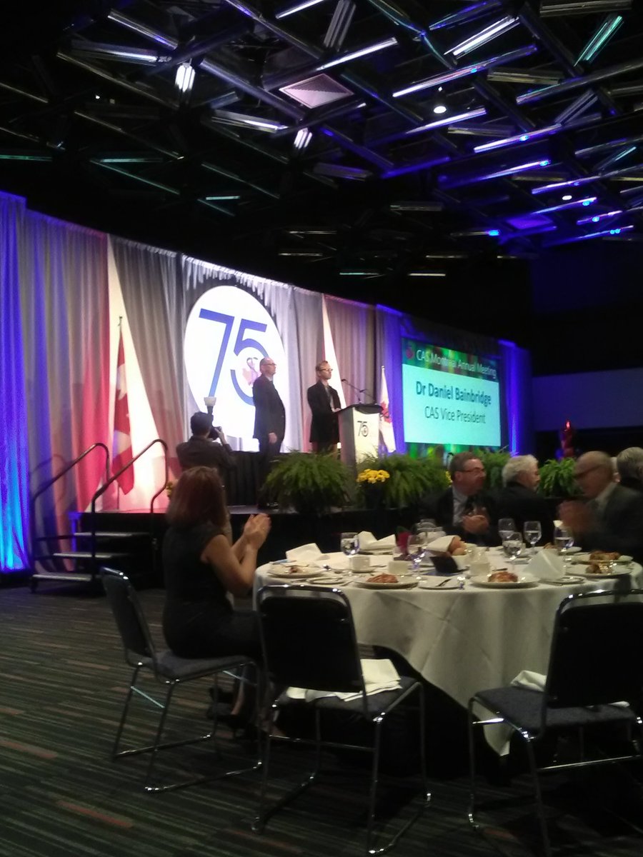 CASUpdate's tweet photo. Great start to the CAS Awards Ceremony & Angela Enright Lecture Luncheon! #CAS_SCA2018 #CAS75 https://t.co/rwxbsHaQxg