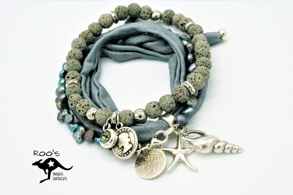 roosgiftshop's tweet photo. #Armbänder im Mix - #lavaperlen, elastische #seide und #suesswasserperlen mit tollen #Anhaengern https://t.co/PnSP1v8dNH