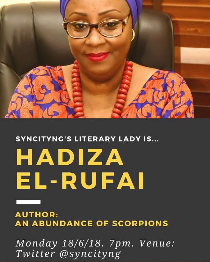 We are going live in an hour from now!!
#Synners are you READY for this?!!
If you wish to be tagged, kindly drop your Twitter handle in the comments section 👇👇👇 

#SyncityNGLLL #HadizaElRufai #AuthorsInterview #Writers #Literature