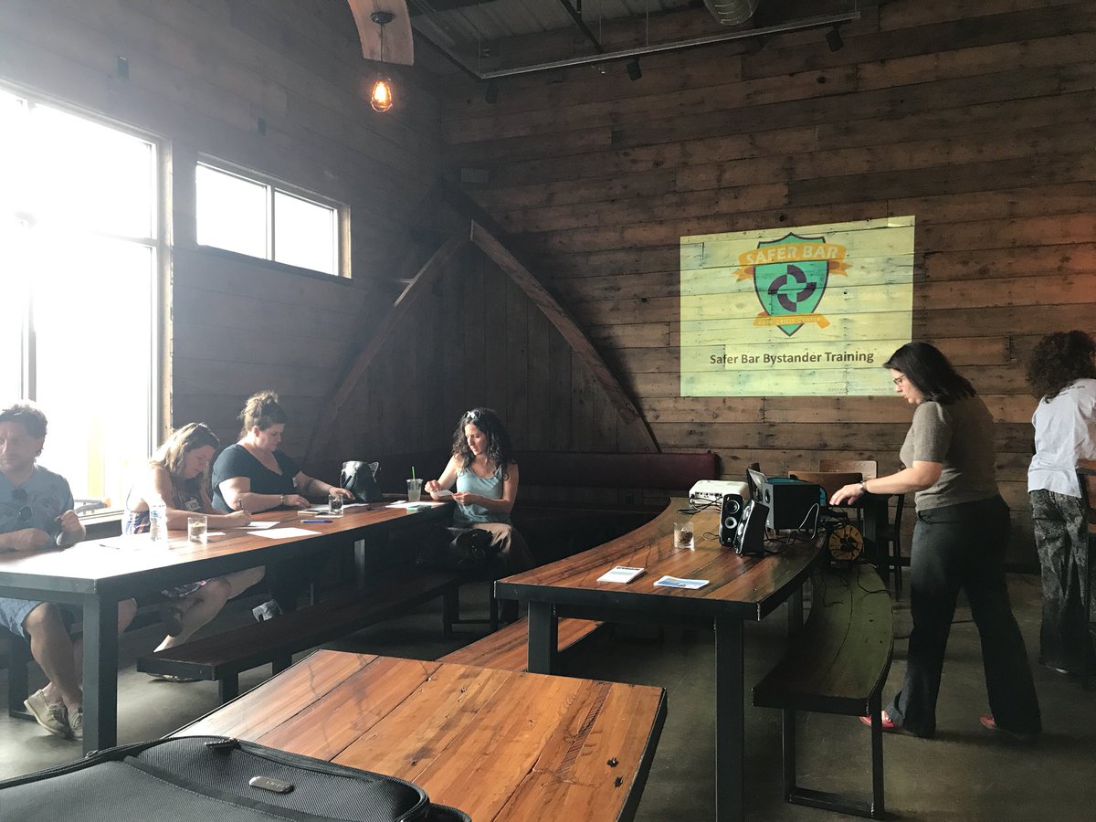 Jamie_Perez608's tweet photo. The Rape Crisis Center is teaming up with #StateLineDistillery for safer bar training; teaching their employees how and when to intervene when they see sexual aggression in progress. Learn some tips to protect your community tonight at 6 only on #News3. https://t.co/cOuBwQwRZI