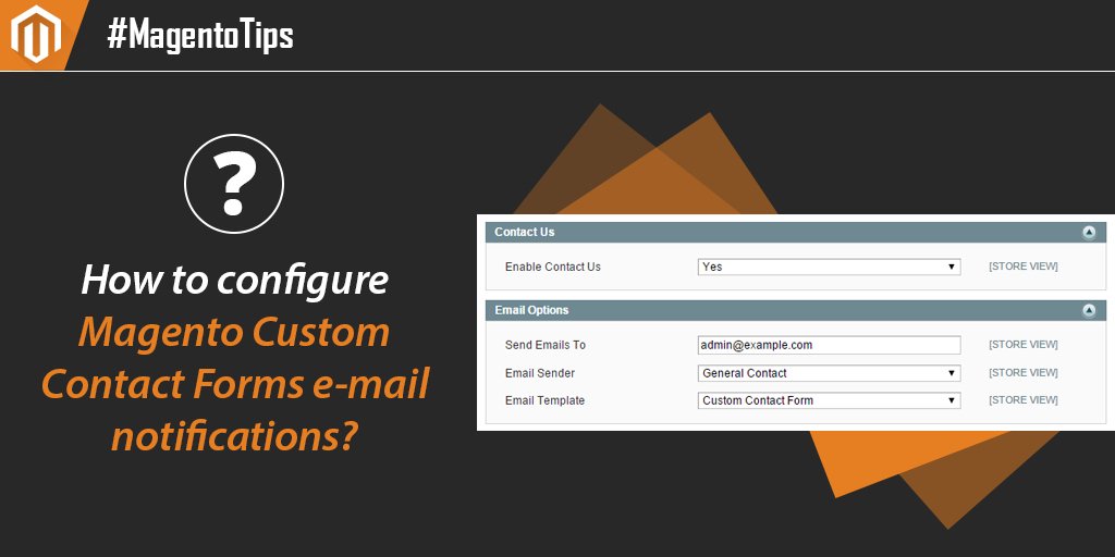 plugincompany1's tweet image. [Free Tutorial] How to configure #Magento Custom #ContactForms e-mail notifications? Find out here ➡ buff.ly/2tjgCaD
#MagentoTips