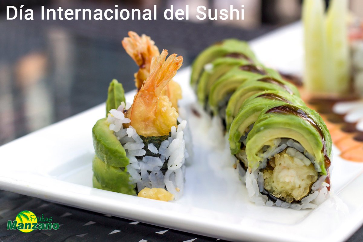 Hoy es el día Internacional del Sushi 🍣 y como nos apasiona y al sushi le encantan nuestros aguacates 🥑 y nuestros mangos, toca celebrarlo!!🎆
#DíadelSushi #InternationalSushiDay #sushi #sushiday