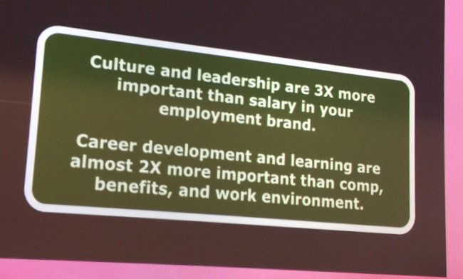 ongig's tweet image. &quot;Money isn&apos;t everything&quot; - @Josh_Bersin #recruitingautomation @Entelo 
#recruiting #TalentAcquisition