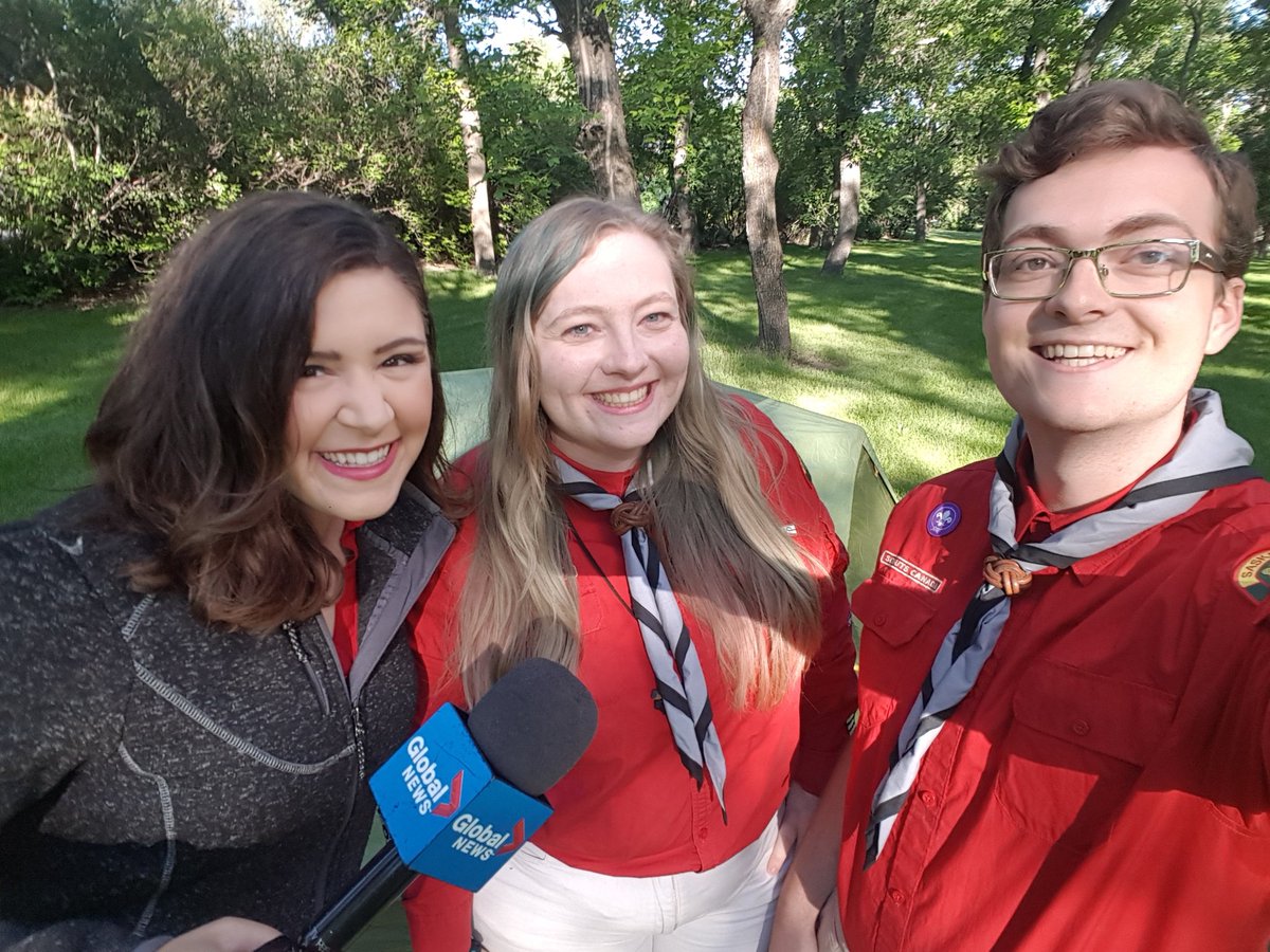 Thanks <a href="/SKomadinaGlobal/">Sarah Komadina</a> for hanging out with us this morning to talk about outdoor safety! #scoutsdostuff #outdoorsaftey