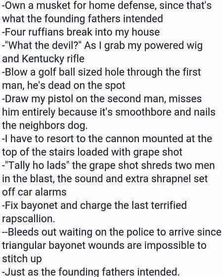 Styx666Official's tweet photo. Technically accurate. #Guns #CommonSenseGunLaws #TallyHo https://t.co/bratpEsSVJ