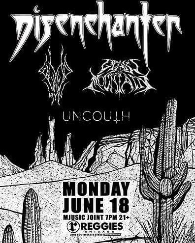 disenchanterpdx's tweet photo. Great hanging and playing Hexagon Bar last night!!! Thanks everyone!! 
Tonight we hit Chicago for some heavy riffing at Reggies!\m/ https://t.co/CpEKF33ZeV