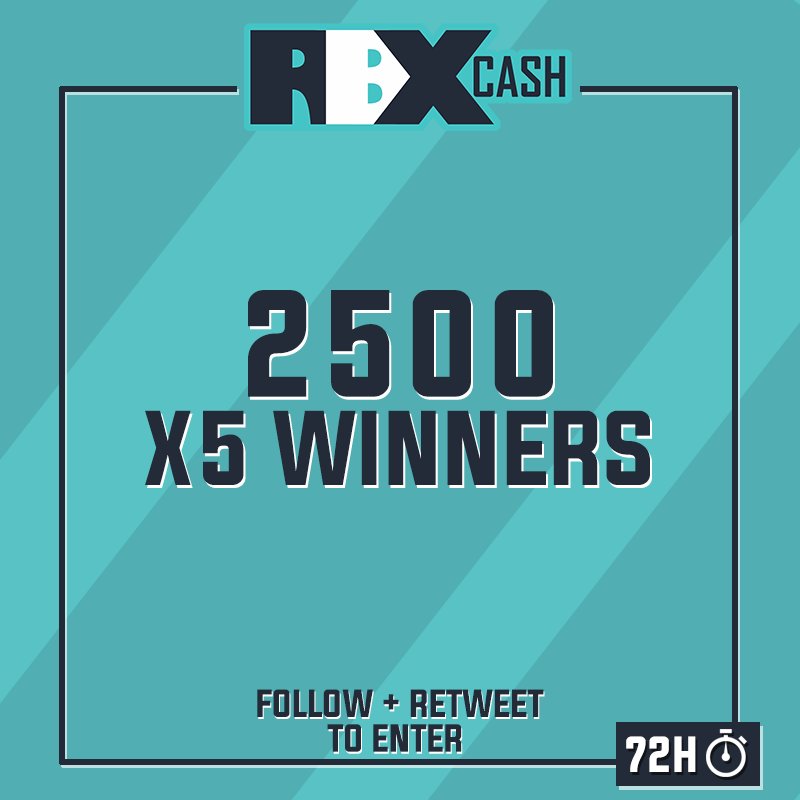 Rocash Com On Twitter 2500 Robux Giveaway 5 Winners To Enter Follow Rbxcashsite Retweet Tag 2 Friends Visit Https T Co Qk4tlhhgtd Winner In 72 Hours Good Luck Https T Co Zmoaetcsbx - rbxcash free robux