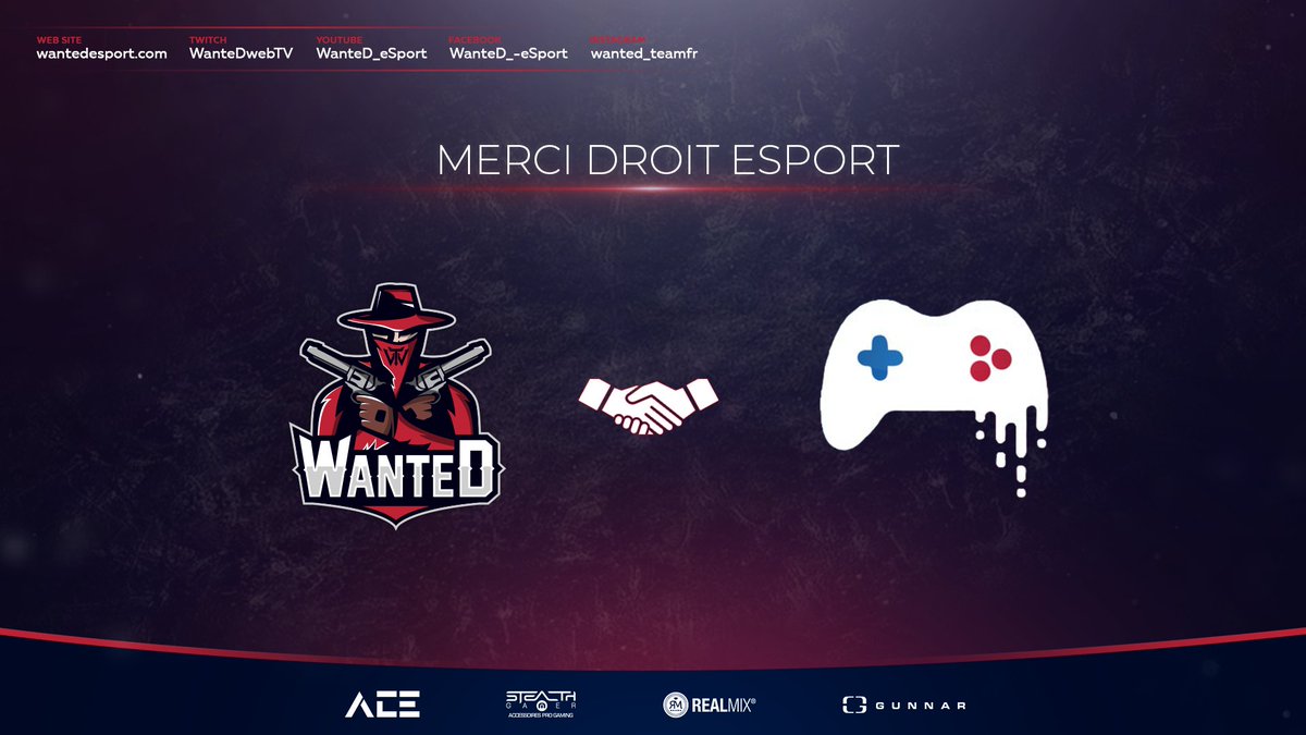 WanteD_TeamFR's tweet photo. [#Annonce] 

Nous tenions à remercier @DroitEsport pour leurs conseils sur le plan juridique.

Merci de votre collaboration🤝

#WeWanteDYou🤠 https://t.co/qiGnC24RJd