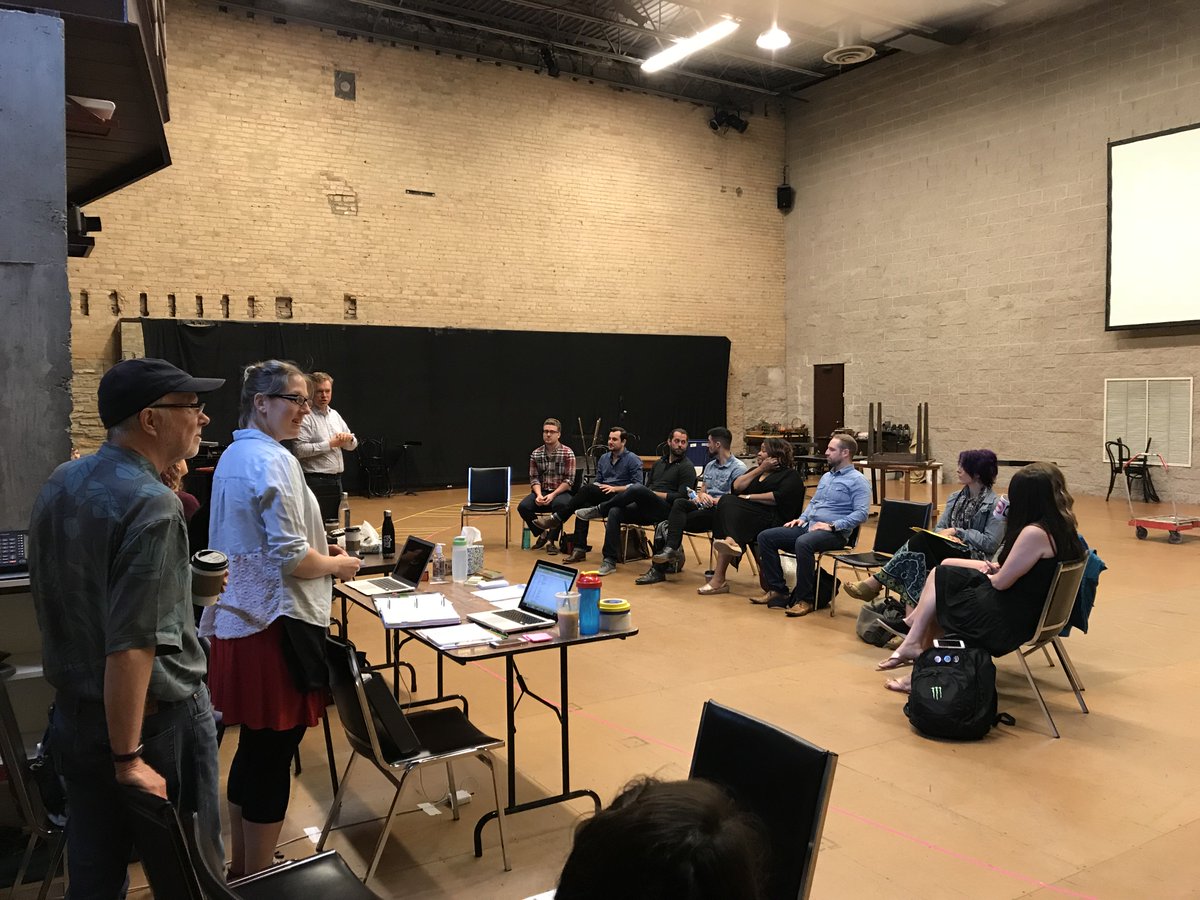 MCSummerOpera's tweet image. Carmen rehearsals are underway! Artists, crew and staff gathered to see costume sketches and view the model of the set before the first staging rehearsal. #millcitysummeropera #mccarmen2018 #operaunderthestars 

July 13th - July 24th --&amp;gt; millcitysummeropera.org/tickets/indivi…