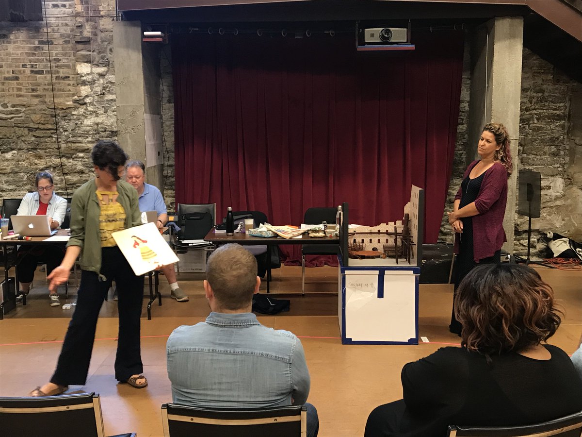 MCSummerOpera's tweet image. Carmen rehearsals are underway! Artists, crew and staff gathered to see costume sketches and view the model of the set before the first staging rehearsal. #millcitysummeropera #mccarmen2018 #operaunderthestars 

July 13th - July 24th --&amp;gt; millcitysummeropera.org/tickets/indivi…