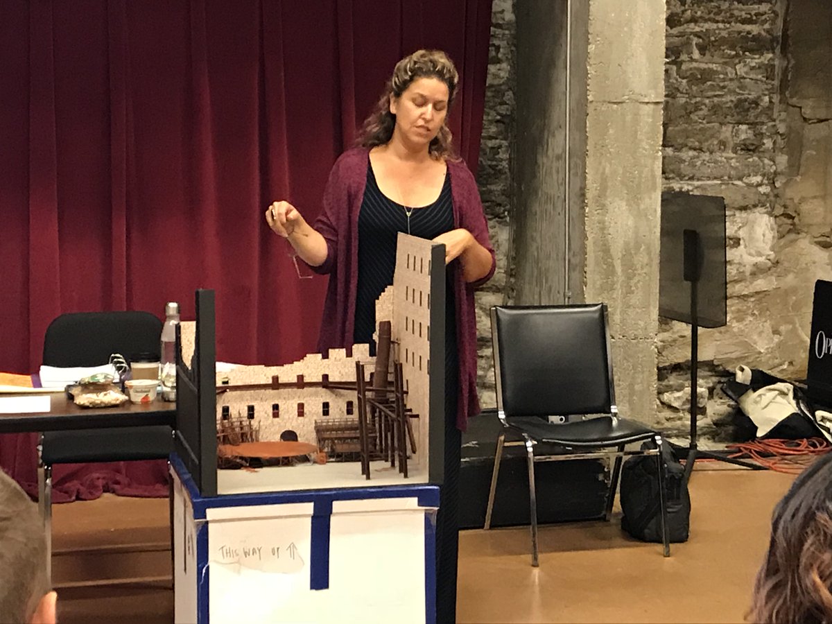 MCSummerOpera's tweet image. Carmen rehearsals are underway! Artists, crew and staff gathered to see costume sketches and view the model of the set before the first staging rehearsal. #millcitysummeropera #mccarmen2018 #operaunderthestars 

July 13th - July 24th --&amp;gt; millcitysummeropera.org/tickets/indivi…