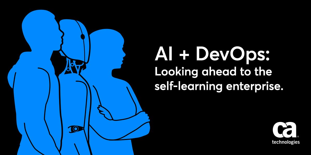 CAinc's tweet image. More intelligent #DevOps for the self-learning enterprise. See how #AI is driving the next wave of DevOps: ow.ly/eAQK50hK8SN