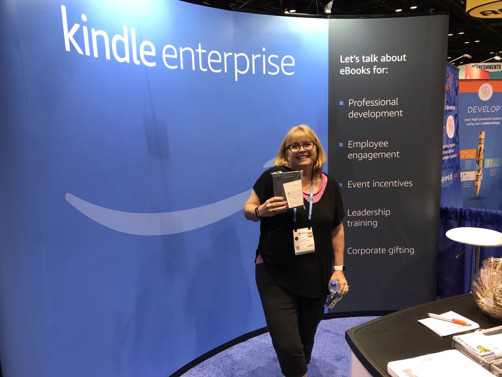 aaron_fit's tweet photo. Jennifer won herself a brand new #Kindle #paperwhite!!! Have you stopped by booth number 1950 yet to enter the drawing?! We only have a few left and 3 more drawings remaining today!! Get. Here. NOW! #SHRM #SHRM18 #SHRM18Bloggers @SHRM @SHRMPress @HRMagSHRM https://t.co/iAPiWojBim