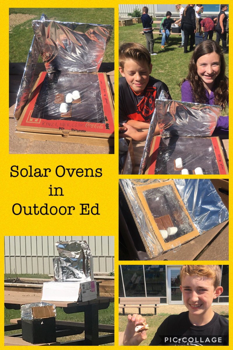 irjcstorm's tweet photo. Who needs fire.... @IronRidgeJr we made solar ovens to cook s’mores! https://t.co/lR3gHKGrsG